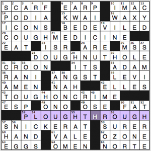 NY Times crossword solution, 4 7 15, no 0407