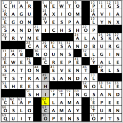 CrosSynergy/Washington Post crossword solution, 04.10.15: "Grainy Day Puzzle"