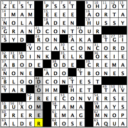 CrosSynergy/Washington Post crossword solution, 04.20.15: "Opposition Party"