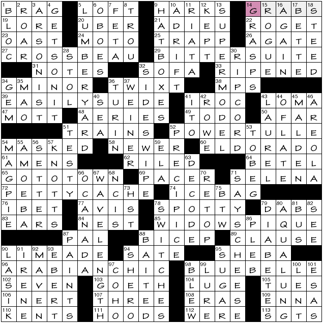 Crossword puzzle college essay