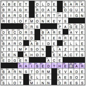 NY Times crossword solution, 5 21 15, no 0521
