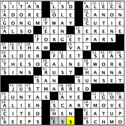 CrosSynergy/Washington Post crossword solution, 05.06.15: "I Got Lost at the Cineplex"