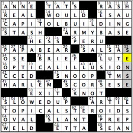 Los Angeles Times crossword solution, 05.07.15