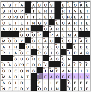 NY Times crossword solution, 6 25 15, no 0625
