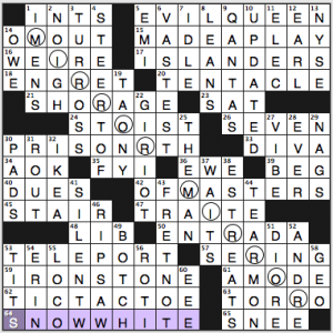 NY Times crossword solution, 6 6 15, no 0606