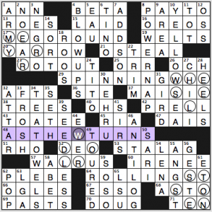 NY Times crossword solution, 6 10 15, no 0610