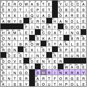 NY Times crossword solution, 6 13 15, no 0613