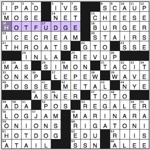 NY Times crossword solution, 6 16 15, no 0615