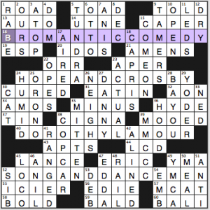 NY Times crossword solution, 6 23 15, no 0623