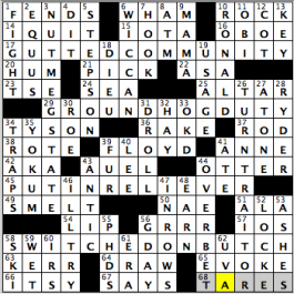 CrosSynergy/Washington Post crossword solution, 06.12.15: "Aah, It's Utah!"