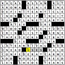 CrosSynergy/Washington Post crossword solution, 06.17.15: "Crying Inside"