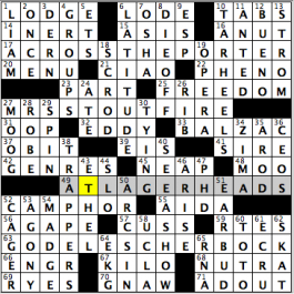 CrosSynergy/Washington Post crossword solution, 06.18.15: "What's Brewing?"