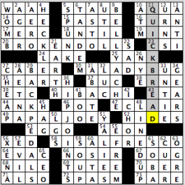 CrosSynergy/Washington Post crossword solution, 06.19.15: "Family Introductions"