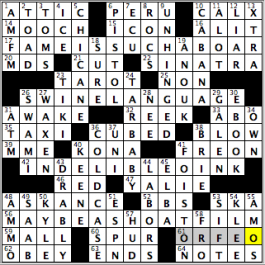 CrosSynergy/Washington Post crossword solution, 06.23.15: "Show Pig"