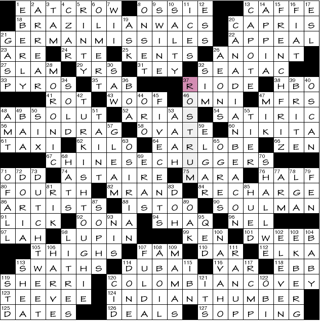 crossword puzzle hook up