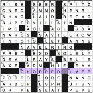 NY Times crossword solution, 7 22 15, no 0722