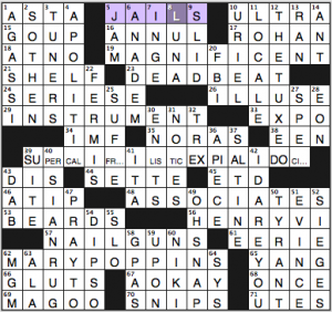 NY Times crossword solution, 7 23 15, no 0723
