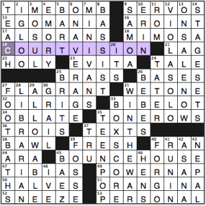 NY Times crossword solution, 7 25 15, no 0725