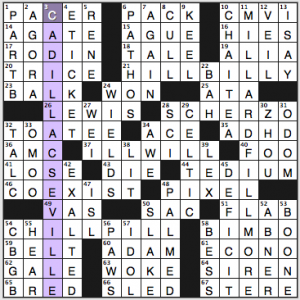 NY Times crossword solution, 7 7 15, no 0707