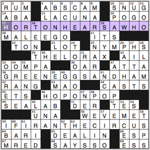 NY Times crossword solution, 7 14 15, no 0714