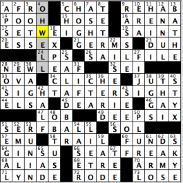 CrosSynergy/Washington Post crossword solution, 07.09.15: "North and South"