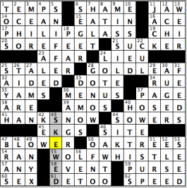 CrosSynergy/Washington Post crossword solution. 07.06.15: "Gust List"