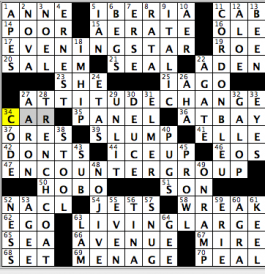 CrosSynergy/Washington Post crossword solution, 07.24.15: "Casual Friday"