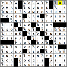 CrosSynergy/Washington Post crossword solution, 07.25.15: "Between You and Me"