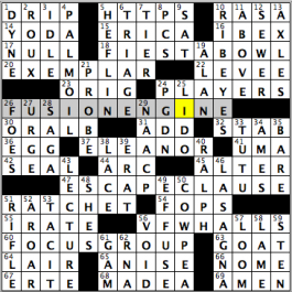 CrosSynergy/Washington Post crossword solution, 07.28.15: "Ford Ev'ry Stream"