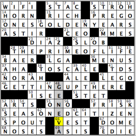 CrosSynergy/Washington Post crossword solution, 07.28.15: "Senior Pride"