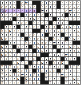 Merl Reagle's crossword solution, "Things Are People, Too" 8 23 15