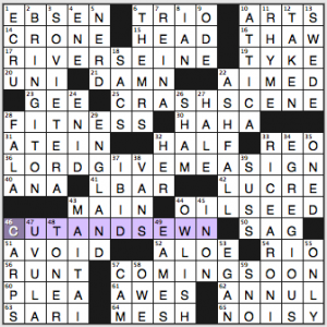 NY Times crossword solution, 9 1 15, no 0901