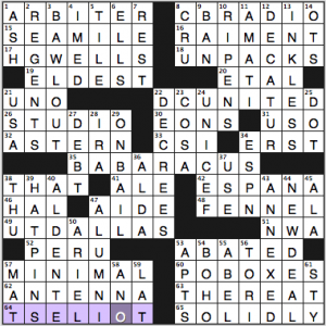 NY Times crossword solution, 8 27 15, no 0827