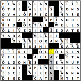 CrosSynergy/Washington Post crossword solution, 08.13.15: "Double O Seven"
