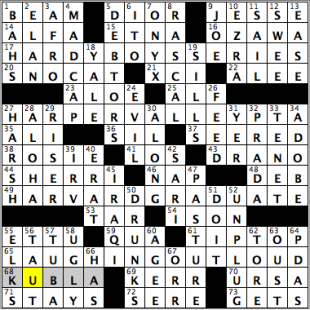 New York Times crossword solution, 08.17.15