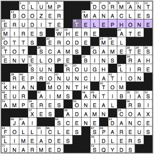 NY Times crossword solution, 9 3 15, no 0903
