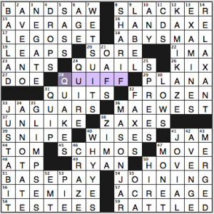 NY Times crossword solution, 9 4 15, no 0904