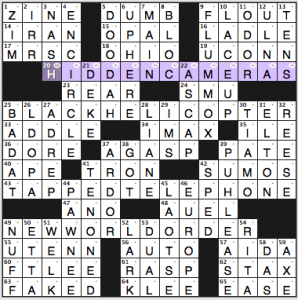 BEQ crossword solution, 9 28 15 "What, Me Worry?"