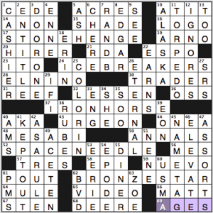 NY Times crossword solution, 9 29 15, no 0929