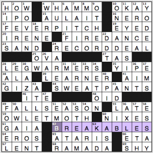 NY Times crossword solution, 9 30 15, no 0930
