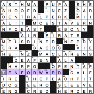NY Times crossword solution, 9 9 15, no 0909