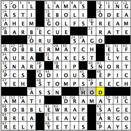 CrosSynergy/Washington Post crossword solution, 09.09.15: "Oh...It's You"