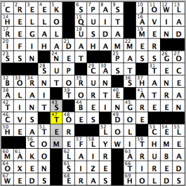 CrosSynergy/Washington Post crossword solution, 09.10.15: "Heroic Verses"