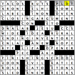 CrosSynergy/Washington Post crossword solution, 09.21.15: "Enough Already"