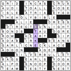 NY Times crossword solution, 10 27 15, no 1027