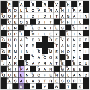 NY Times crossword solution, 10 16 15, no 1016