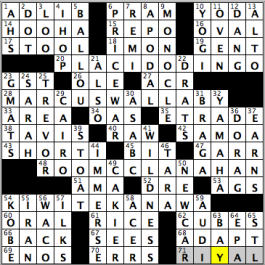 CrosSynergy/Washington Post crossword solution, 10.22.15: "Friends of Crocodile Dundee"