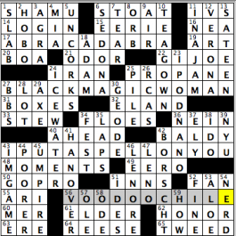 CrosSynergy/Washington Post crossword solution, 10.26.15: "Music Hath Charms"