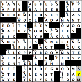 CrosSynergy/Washington Post crossword solution, 10.30.15: "Space Travel"