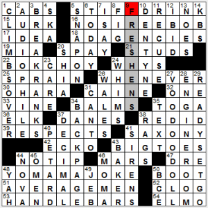 NY Times crossword solution, 11 27 15, no 1127